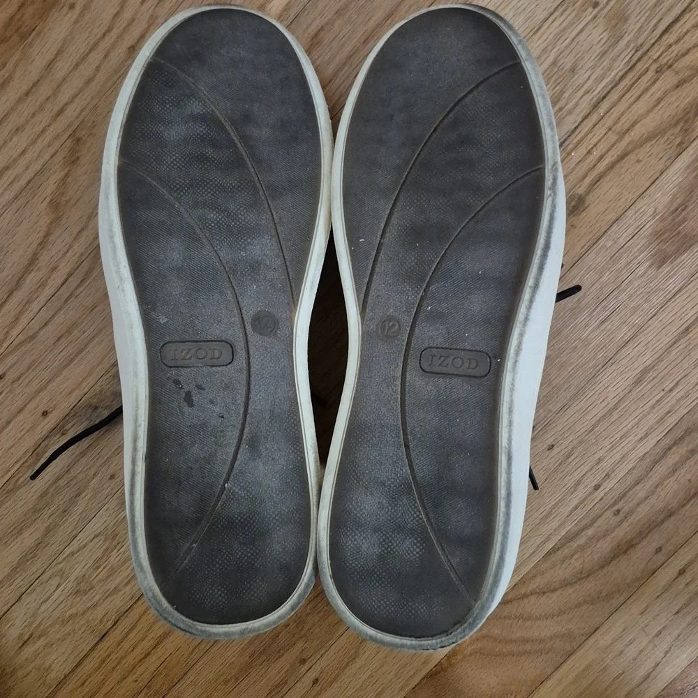 IZOD Men's PALMER Chukka Boots Black Casual Shoes Size 12